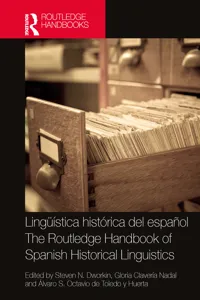 Lingüística histórica del español / The Routledge Handbook of Spanish Historical Linguistics_cover