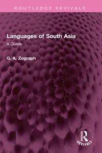 Languages of South Asia_cover