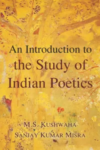 An Introduction to the Study of Indian Poetics_cover