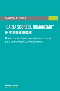 "Carta sobre el Humanismo" de Martin Heidegger_cover