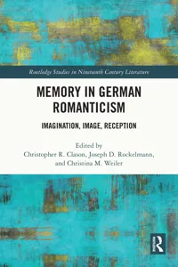 Memory in German Romanticism_cover