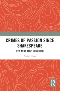 Crimes of Passion Since Shakespeare_cover