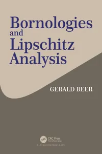 Bornologies and Lipschitz Analysis_cover