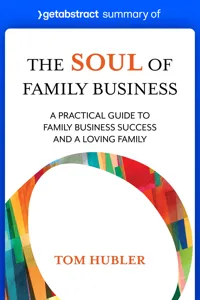 Summary of The Soul of Family Business by Tom Hubler_cover