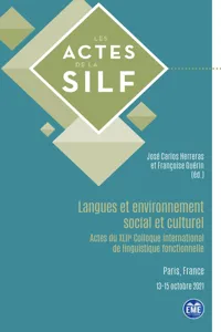 Langues et environnement social et culturel_cover