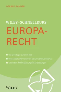 Wiley-Schnellkurs Europarecht_cover