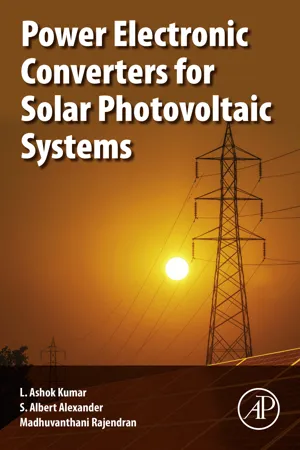 Power Electronic Converters for Solar Photovoltaic Systems