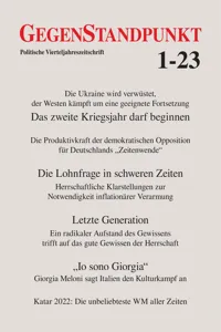 GegenStandpunkt 1-23_cover