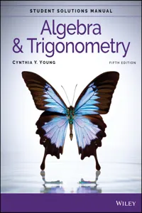 Algebra and Trigonometry, Student Solutions Manual_cover