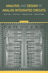 Analysis and Design of Analog Integrated Circuits_cover