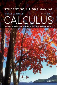 Calculus, Student Solutions Manual_cover