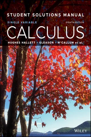 Calculus, Student Solutions Manual
