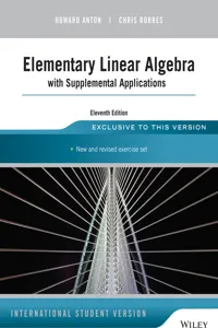 Elementary Linear Algebra with Supplemental Applications_cover