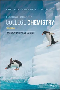 Foundations of College Chemistry, Student Solutions Manual_cover