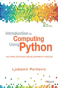 Introduction to Computing Using Python_cover