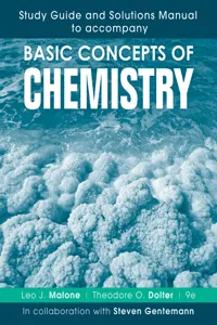 Basic Concepts of Chemistry, Study Guide and Solutions Manual_cover