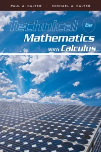 Technical Mathematics with Calculus_cover