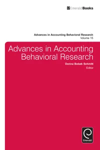 Advances in Accounting Behavioral Research_cover