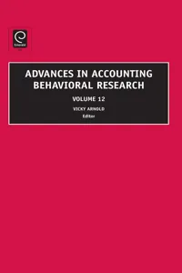 Advances in Accounting Behavioral Research_cover