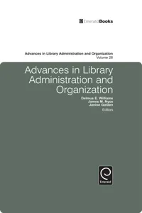 Advances in Library Administration and Organization_cover