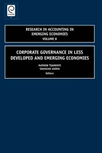 Corporate Governance in Less Developed and Emerging Economies_cover