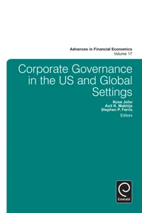 Corporate Governance in the US and Global Settings_cover