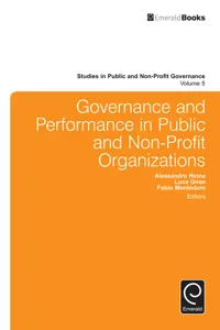 Governance and Performance in Public and Non-Profit Organizations_cover