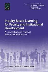 Inquiry-Based Learning for Faculty and Institutional Development_cover