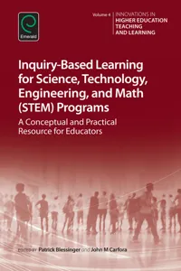 Inquiry-Based Learning for Science, Technology, Engineering, and Math Programs_cover