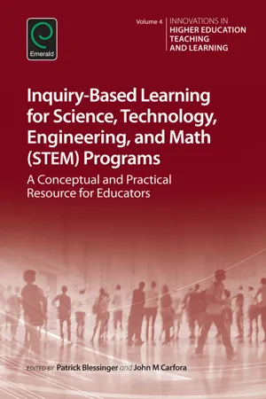 Inquiry-Based Learning for Science, Technology, Engineering, and Math (STEM) Programs