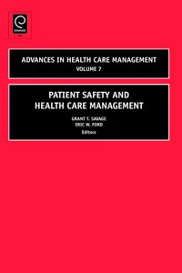 Patient Safety and Health Care Management_cover