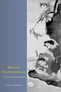 Beyond Transcendence in Law and Philosophy_cover