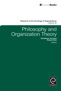 Philosophy and Organization Theory_cover