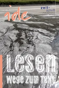 Lesen – Wege zum Text_cover