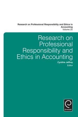 Research on Professional Responsibility and Ethics in Accounting