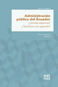 Administración pública del Ecuador ¿Dónde estamos? ¿Tenemos una agenda?_cover