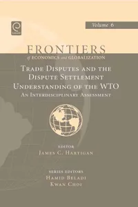 Trade Disputes and the Dispute Settlement Understanding of the WTO_cover