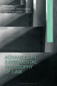 Advances in Experimental Philosophy of Law_cover