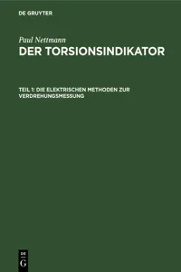 Die elektrischen Methoden zur Verdrehungsmessung_cover