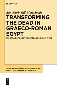 Transforming the Dead in Graeco-Roman Egypt_cover