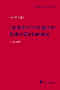 Landeshochschulgesetz Baden-Württemberg_cover