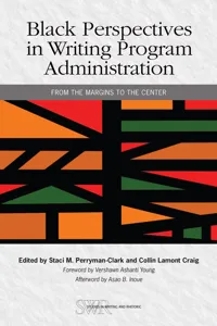 Black Perspectives in Writing Program Administration_cover
