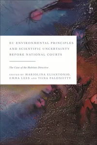 EU Environmental Principles and Scientific Uncertainty before National Courts_cover