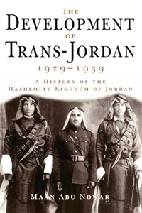 The Development of Trans-Jordan 1929-1939, The_cover