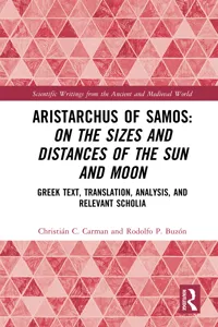 Aristarchus of Samos: On the Sizes and Distances of the Sun and Moon_cover