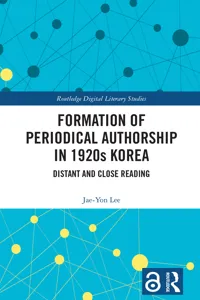 Formation of Periodical Authorship in 1920s Korea_cover