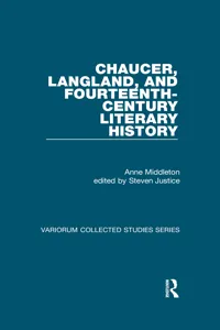 Chaucer, Langland, and Fourteenth-Century Literary History_cover