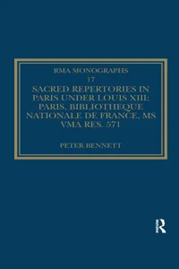 Sacred Repertories in Paris under Louis XIII_cover