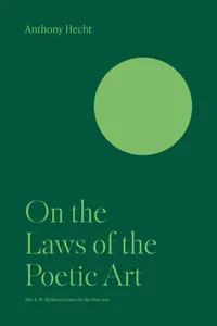 On the Laws of the Poetic Art_cover