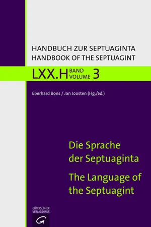 Die Sprache der Septuaginta